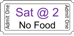 Saturday Release Party 2-3:30 No Food