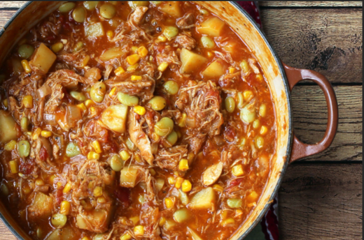 Debeneezer's Easy Pulled-Pork Brunswick Stew with a Texas Twist