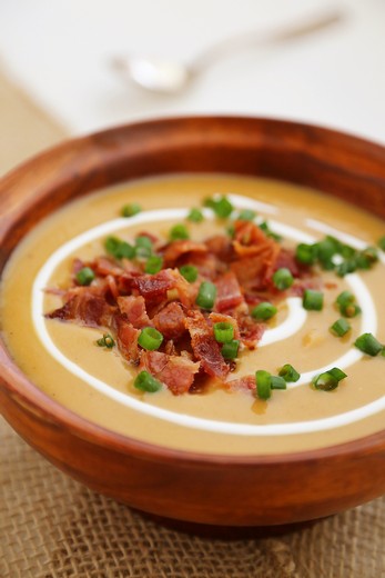 Loaded Sweet Potato & Sausage Soup